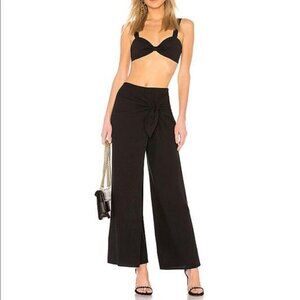 NWT LPA Revolve Linen Wide Leg Wrap Pants Sz. L